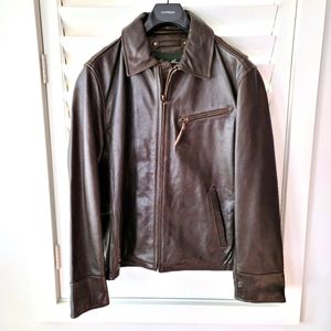 Eddie Bauer Leather Aviator Jacket M
